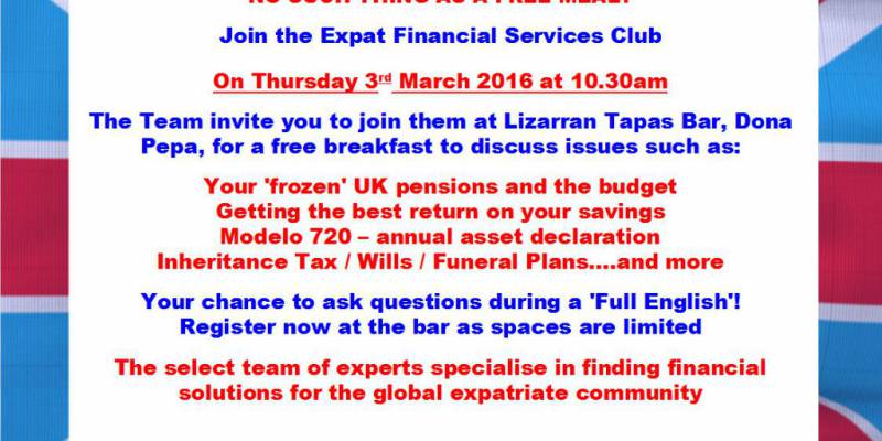 EXPAT FINANCIAL SERVICE MEETING