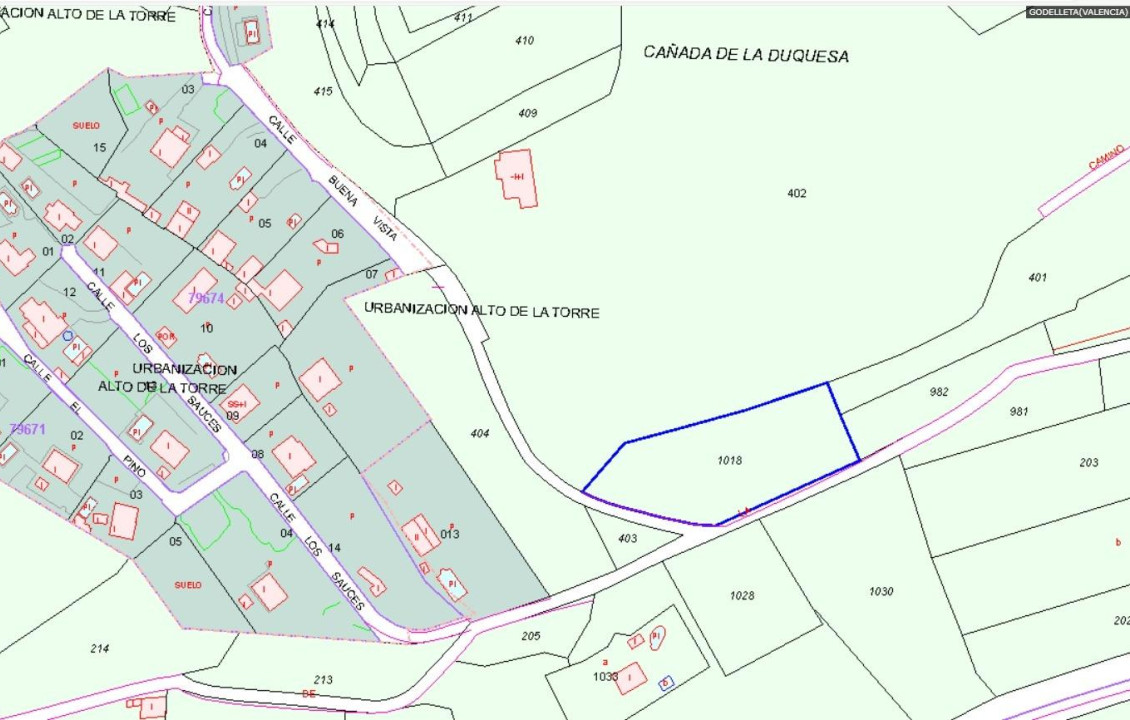 For Sale - Fincas y solares - Godelleta - Polígono 2 Parcela 1018 ALTO DE LA TORRE. GODELLE