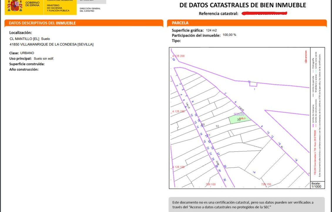 Venta - Fincas y solares - Villamanrique de la Condesa - Calle el Mantillo