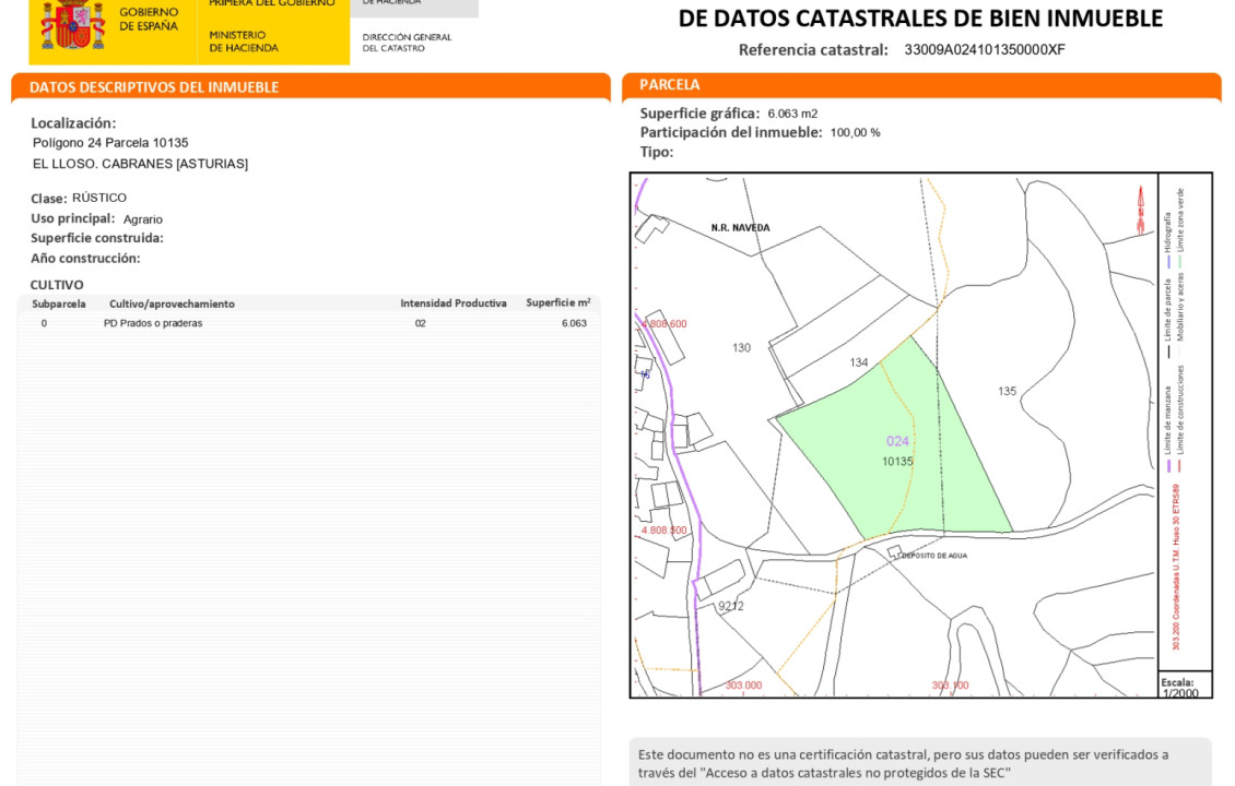 Venta - Fincas y solares - Cabranes - Naveda