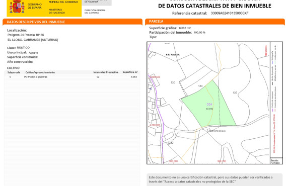 Venta - Fincas y solares - Cabranes - Naveda