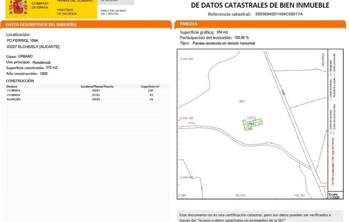 Venta - villa - Elche - La Galia-Bonavista