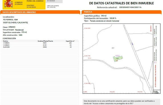 Venta - villa - Elche - La Galia-Bonavista