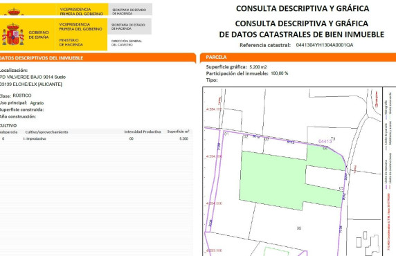 For Sale - urban plot - Valverde (Alicante) - Valverde