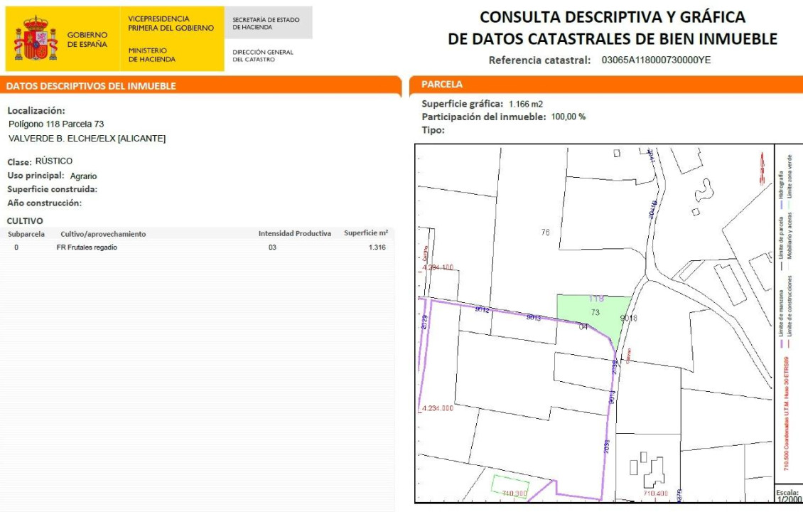 For Sale - urban plot - Valverde (Alicante) - Valverde