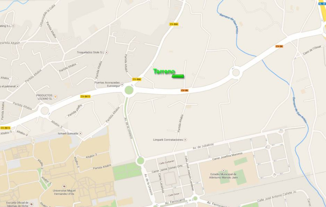 Venta - urban plot - Elche - Universidad - Ciudad deportiva